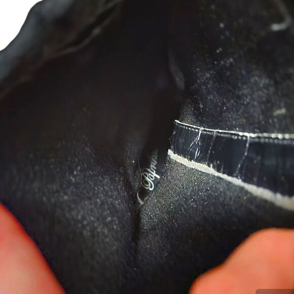 Black suede mid calf heeled booties - Picture 8 of 8